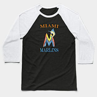 Miami Marlins Logo Design Baseball T-Shirt